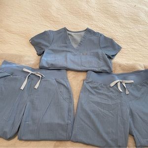 FIGS Scrub Top & Two Pants Set